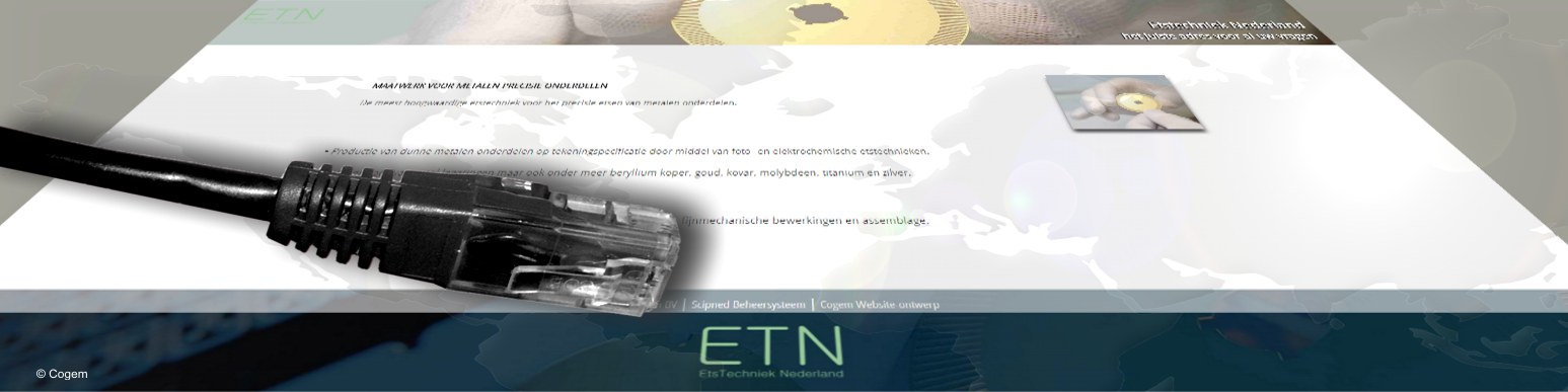 een moderne website en op elk scherm goed!